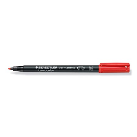 Staedtler lumocolor permanent marker m personnalisé rouge