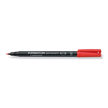 Staedtler lumocolor permanent marker s personnalisé rouge