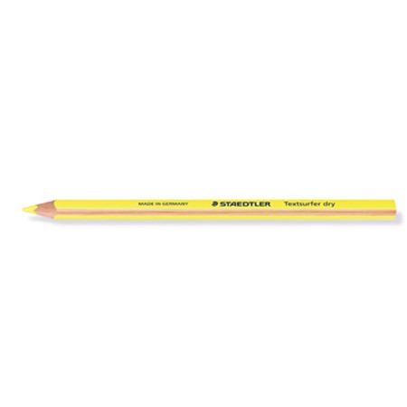 Staedtler textsurfer dry crayon surligneur à sec bois certifié personnalisé jaune