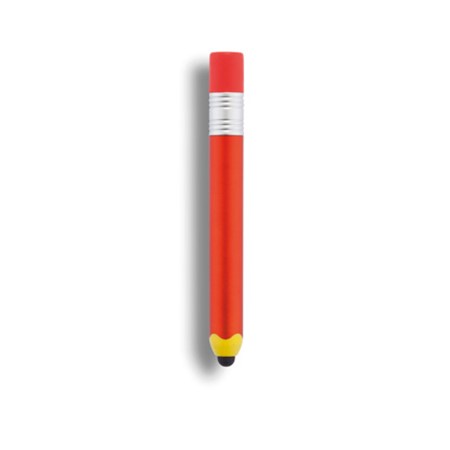 Stylet en forme de crayon orange personnalisé noir