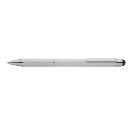 Stylo à bille avec stylet minox personnalisé blanc