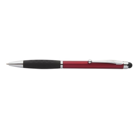 Stylo à bille avec stylet stilos personnalisé rouge