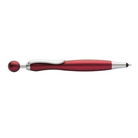 Stylo à bille avec stylet vamux personnalisé rouge