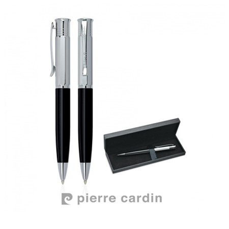 Stylo à bille balzac de pierre cardin personnalisé noir
