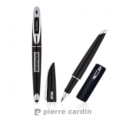 Stylo à bille discovery de pierre cardin personnalisé noir