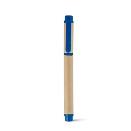 Stylo à bille dunes personnalisé naturel/bleu