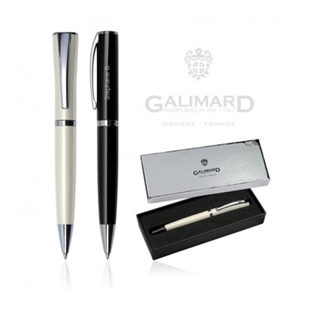 Stylo à bille essentiel de galimard personnalisé blanc