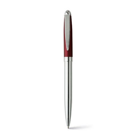 Stylo à bille plata personnalisé argenté/bordeaux