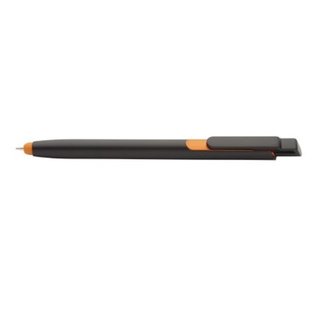 Stylo à bille stylet onyx personnalisé orange