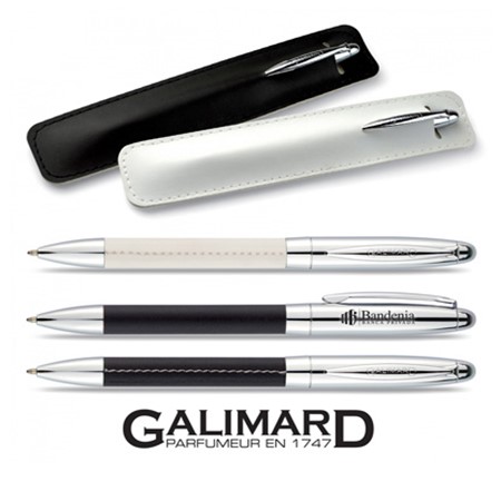 Stylo à bille tendance de galimard personnalisé blanc