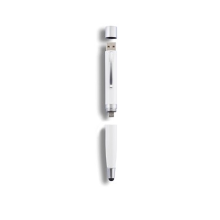 Stylo/batterie 3 en 1 de 650mah blanc personnalisé blanc/argenté