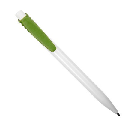 Stylo bille bip personnalisé blanc/vert