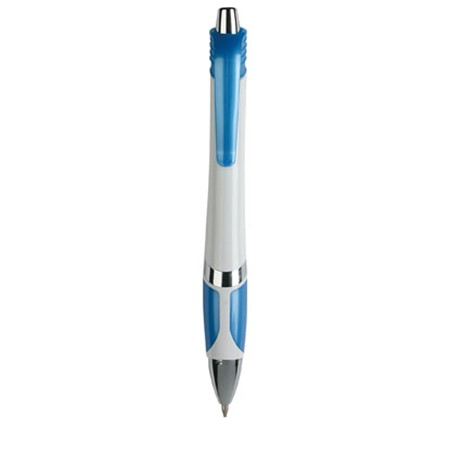 Stylo bille blanc/bleu