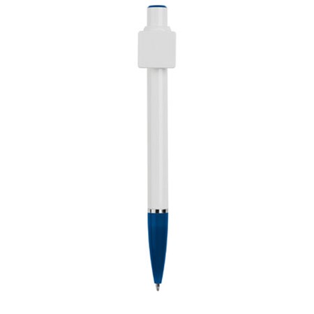 Stylo bille blanc/bleu