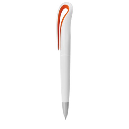 Stylo bille blanc/orange