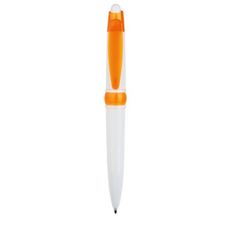 Stylo bille blanc/orange