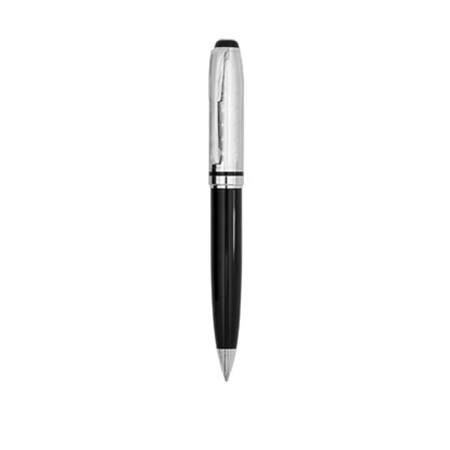 Stylo bille 'calligraph' personnalisé argenté/noir