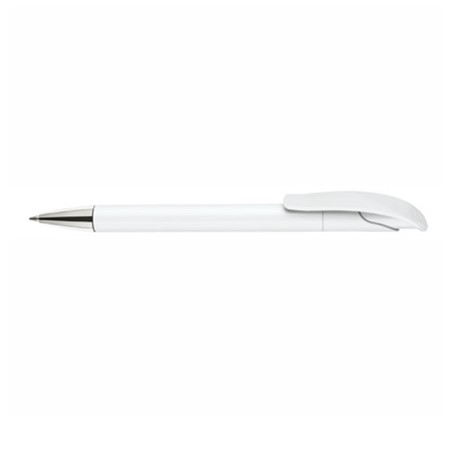 Stylo-bille challenger polished avec pointe en métal personnalisé blanc