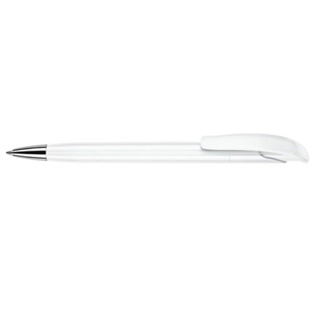 Stylo-bille challenger polished personnalisé blanc