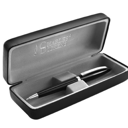 Stylo bille charles dickens® personnalisable noir