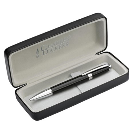 Stylo bille charles dickens® publicitaire noir