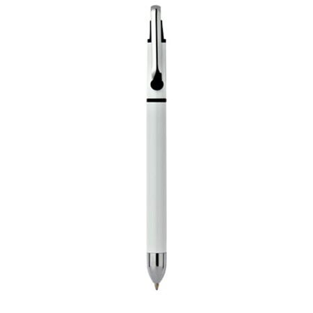 Stylo bille dans pochette plastique personnalisé blanc