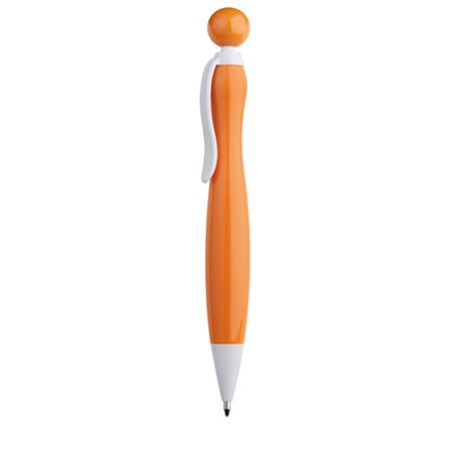 Stylo bille embout rond personnalisé orange