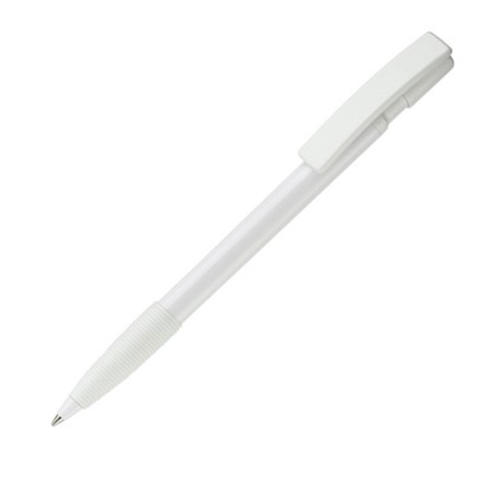 Stylo bille nash opaque personnalisable blanc