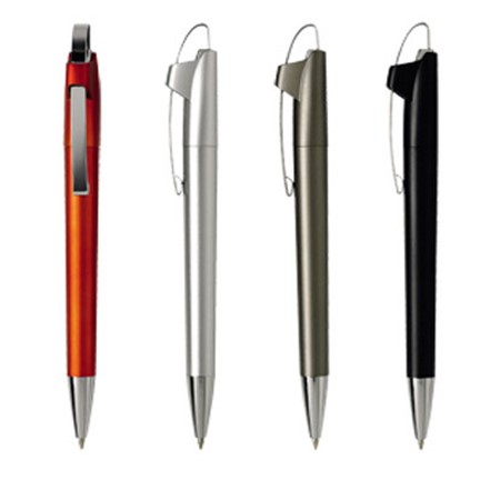 Stylo bille plastique clip metal mod torca 4 couleurs personnalisé anthracite