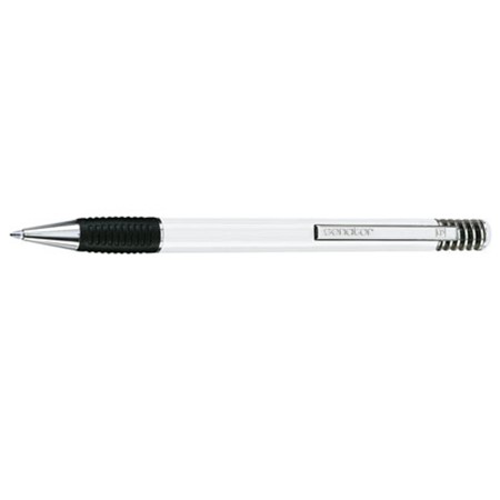 Stylo-bille soft spring personnalisé blanc