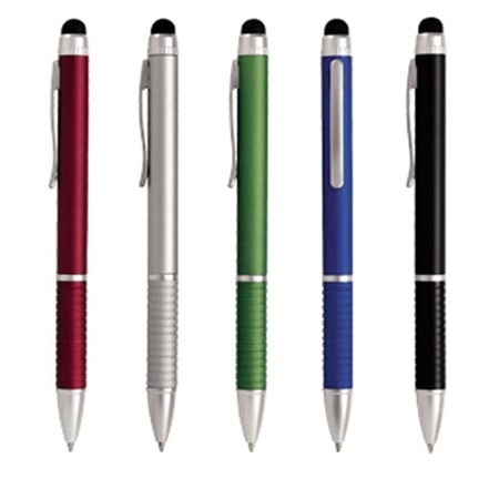 Stylo bille/stylet aluminium murray ecriture bleu et rouge 5 couleurs personnalisé rouge