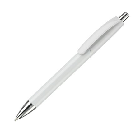 Stylo bille texas opaque publicitaire blanc