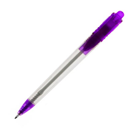 Stylo clear personnalisé violet