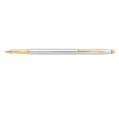 Stylo plume century personnalisable chromé/doré