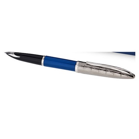 Stylo plume contemporain carène personnalisé bleu