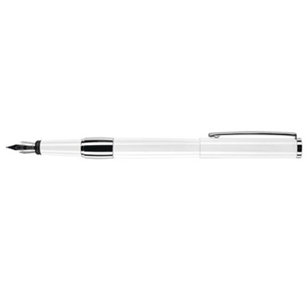 Stylo-plume image brillant personnalisé blanc