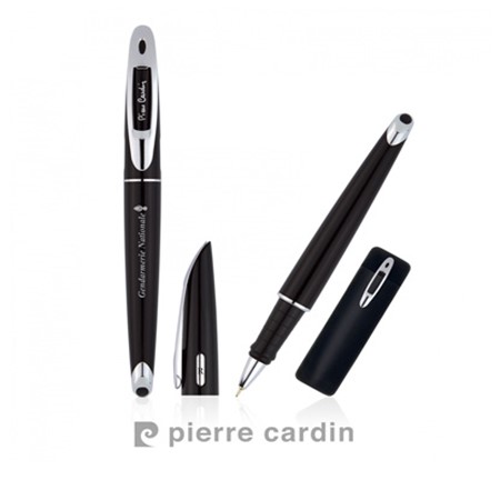 Stylo roller discovery de pierre cardin personnalisé noir