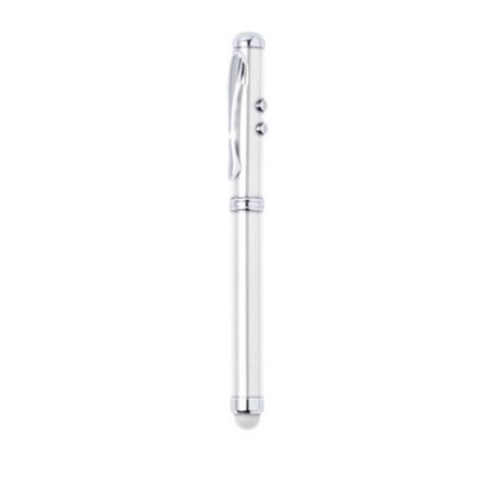 Stylo/stylet/pointeur laser personnalisé blanc