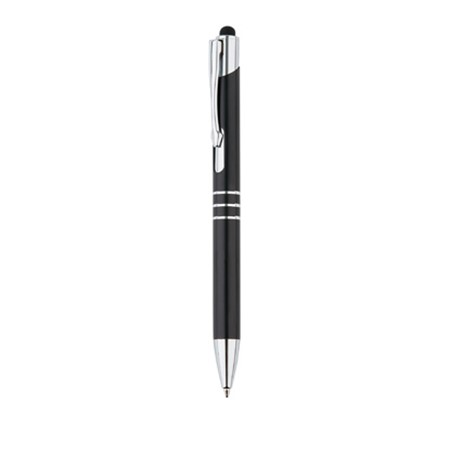 Stylo tactile crius bleu personnalisé noir