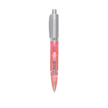 Sylo bille/led 'luxograph light' rouge personnalisé argenté/rouge